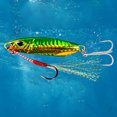 thumbnail image 3 of Señuelo de pesca con cebo giratorio Wobbler 30g 65mm lentejuelas metálicas placa de hierro doble gancho, 3 of 7