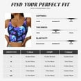 thumbnail image 7 of Fotbe cool crystal Skull flower Pattern Womens' Sports Bra Longline Wirefree Padded with Medium Support Sports Moisture-Wicking Workou Vest,Tank Top-Large, 7 of 7