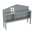 thumbnail image 2 of Headboard Storage Cabinet for Full-Size Montessori Floor Bed, Grey, 2 of 8