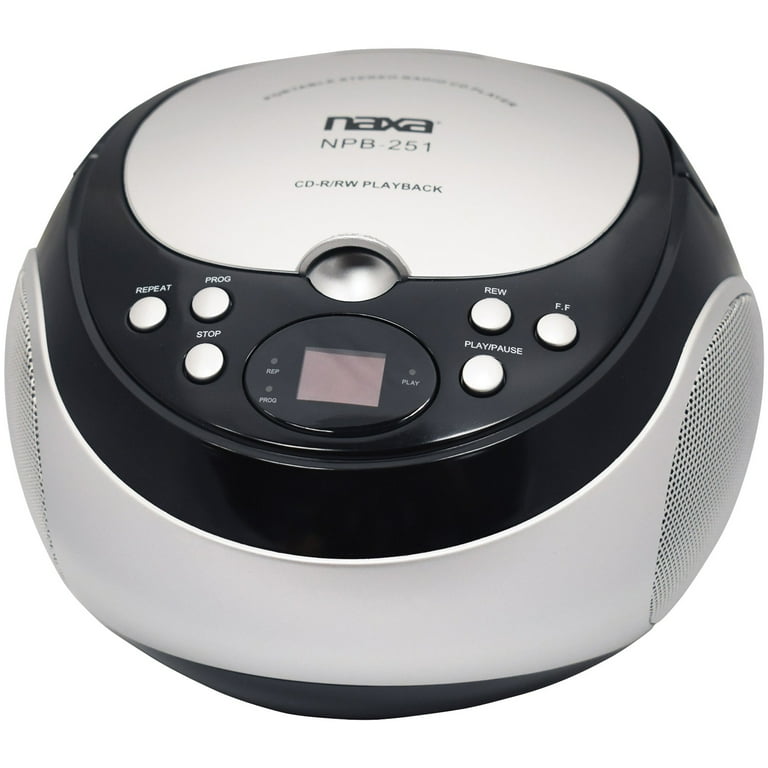 Naxa NPB251 Portable CD Player with AM/FM Radio, Battery Operated