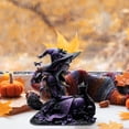 thumbnail image 6 of Enchanting Witch & Cat Acrylic Desktop Ornament – Mystical Gothic Figurine, Lightweight Halloween Sculpture for Home, Shelf & Office Decor, 6 of 6
