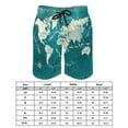 World Map 2024 Board Shorts Summer Map of The World Running Surf Beach