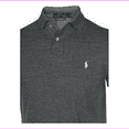 thumbnail image 2 of Polo Ralph Lauren BLACK HEATHER Men's Classic Slim Fit Polo Shirt, Medium, NWOT, 2 of 2