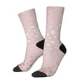 thumbnail image 1 of Fotbe Rose Gold Abstract Spots 1 Calcetas Largas con Estampado para Hombre y Mujer – Calcetas de Compresión Transpirables y Elásticas, Viajar y Uso Diario Talla 5-11, 1 of 6