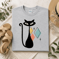 thumbnail image 2 of Mid Century Cat Atomic Retro Graphic T-Shirt, 2 of 6