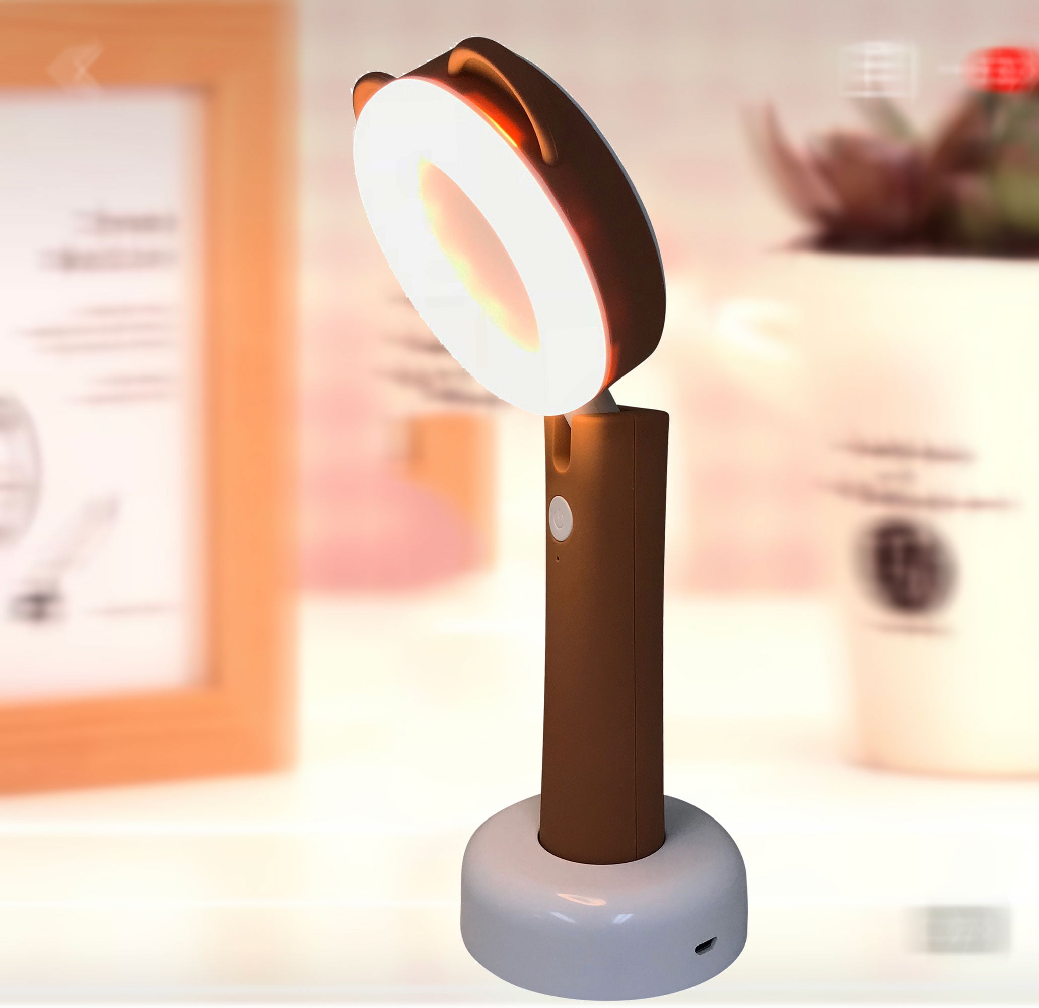 Teddy Bear Kids Room Night Light Desk Lamp And Handheld