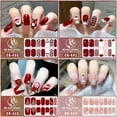 thumbnail image 3 of Christmas style baking free gel nail nail sticker Full paste cute Christmas tree Santa Claus nail sticker detachable (2 sets), 3 of 5