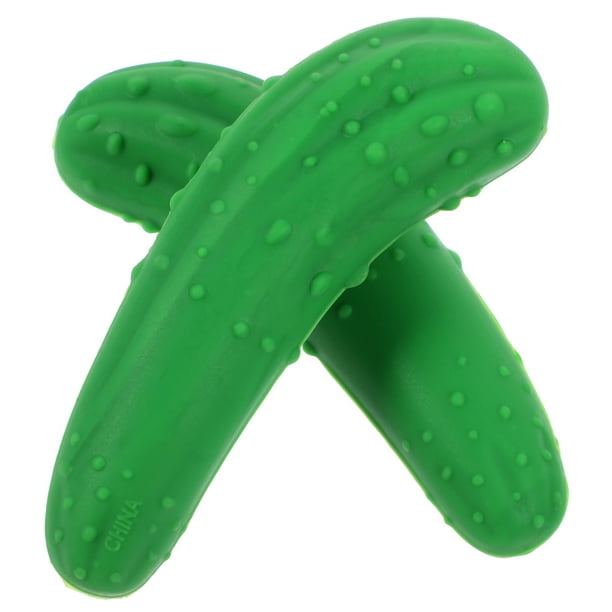 BRIGHTFUFU 2 Unids En Forma de Pepino de Silicona Reutilizable Tapas de Botellas de Vino Sellador de Cerveza Tapones de Vino Botella Tapón Botella de Vino de Corcho (Verde)