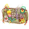 thumbnail image 2 of Bird Foraging Wall Toy, Tightly Woven Bird Climbing Net Bite  Multifunction with 2  Hooks for Climbing for Cockatiel, 2 of 8