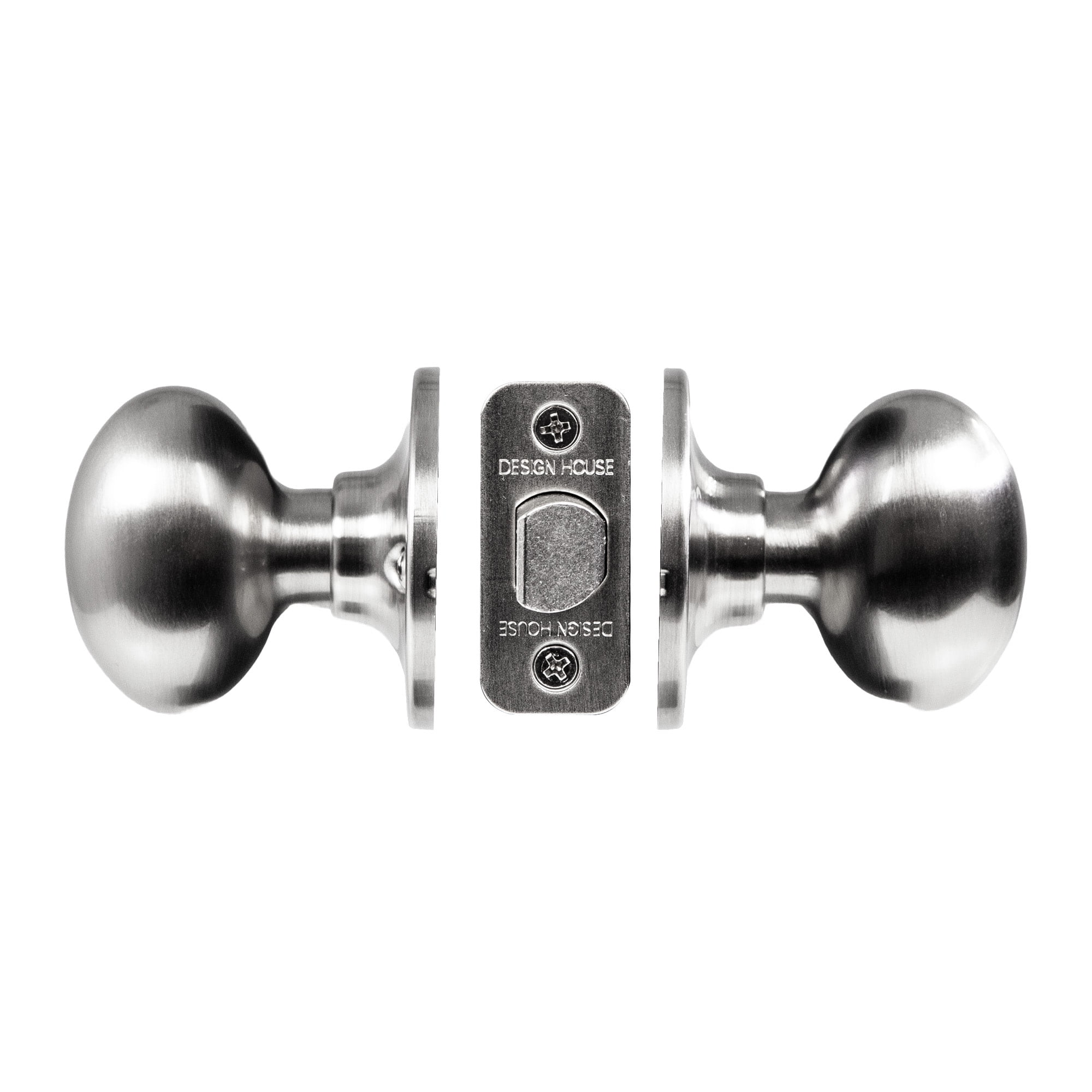 Satin Nickel Egg Passage Door Knob, Hall and Closet, Left and Right Hand, ANSI Grade 3, UL Listed