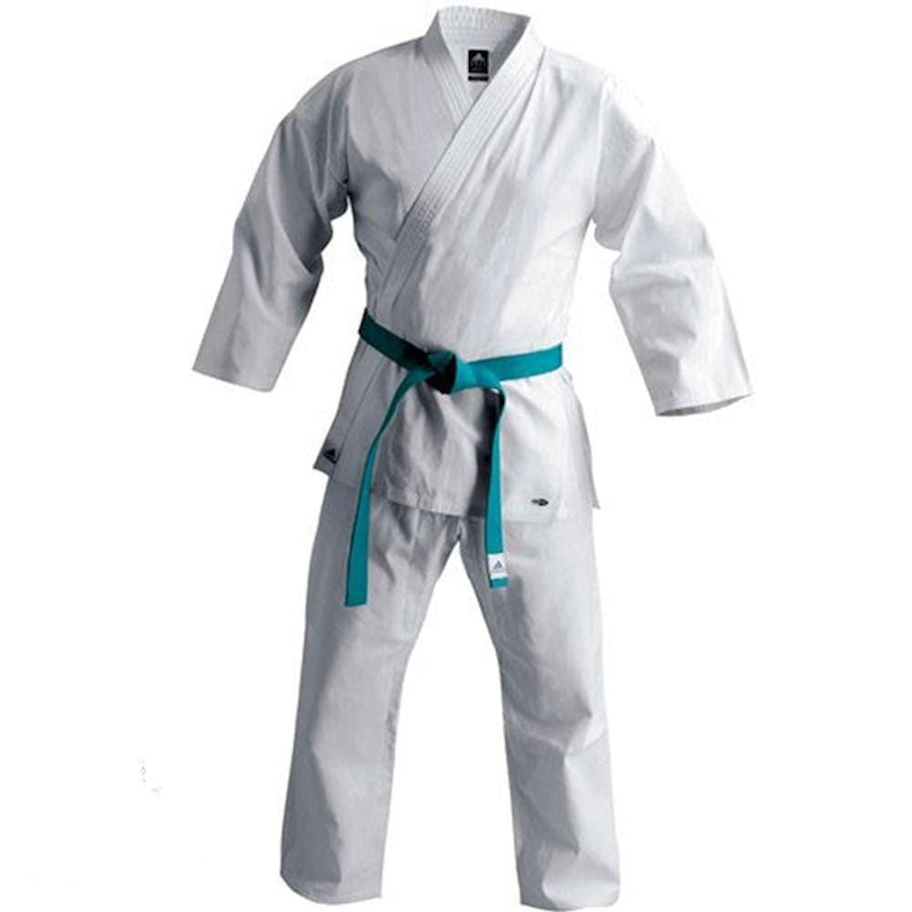 Martial Arts MMA.0/130 NEW Karate Uniform,White Gi Adult Kids w/White belt 