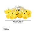 thumbnail image 3 of Tdxkok Colorful Little Yellow Chicken Light String Animals Light String Easter Lights Cartoons Little Egg Pendant Easter Decoration Easter Decorations, 3 of 7