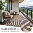 thumbnail image 2 of Outdoor Rug x Reversible Mats Outdoor Area Rug Plastic Straw Rug Geometric Rv Mat for Patio Camping Rv Picnic Backyard Deck Balcony Porch Beach Trailer ( ), 2 of 7