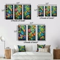 thumbnail image 4 of Designart "Paradise of Succulents Green Blue Bliss II" Floral & Botanical Wall Art Set Of 3 - Green Succulent Gallery Wall Set For Home Decor, 4 of 7