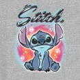 thumbnail image 2 of Junior's Lilo & Stitch Colorful Airbrush Graphic Tee Heather Gray 2X, 2 of 4