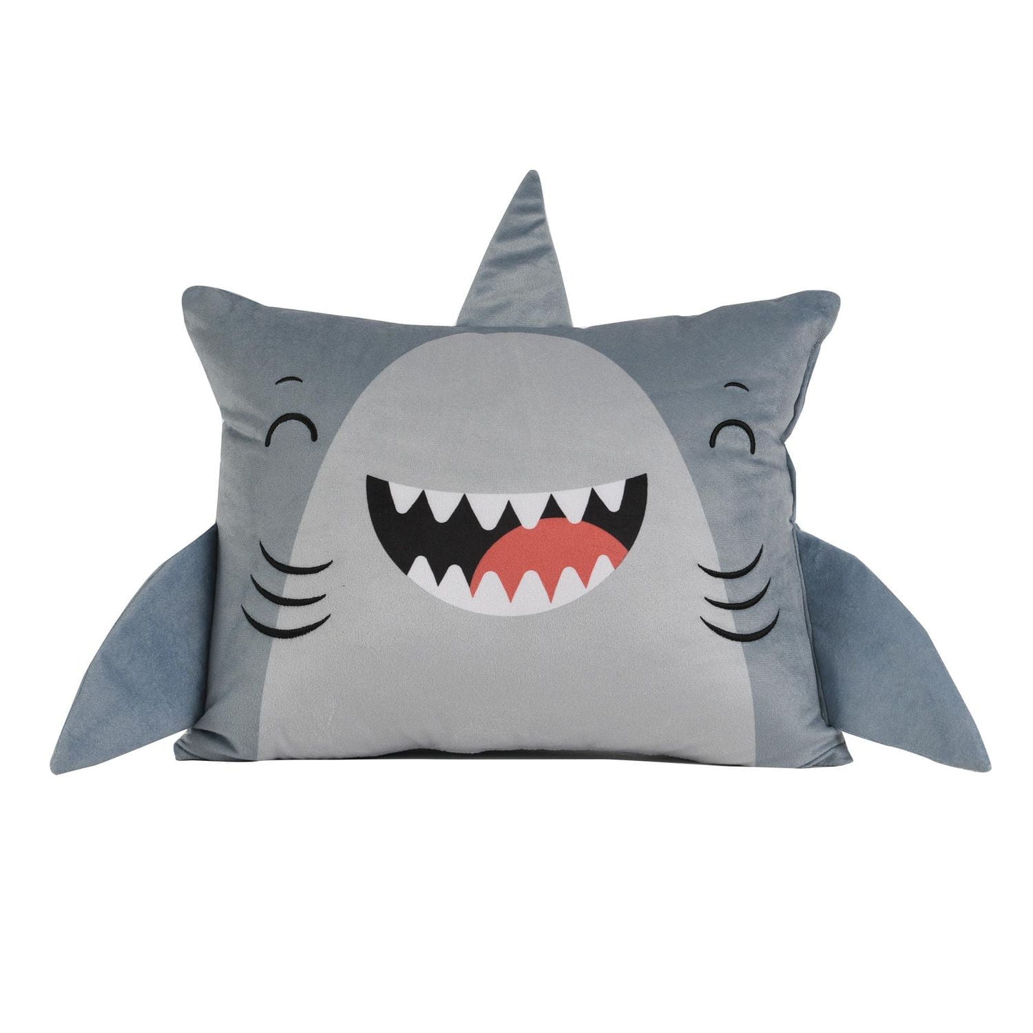 Oreiller decoratif en Plush Planet requin 16"x13" Oreiller decoratif