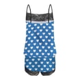 thumbnail image 4 of Kaemgyyd Women Sexy 2 Pieces Pajama Set Lace Printing Sleeveless Cami Top with Shorts Pjs Sets Sleepwear, 4 of 5