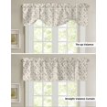 thumbnail image 4 of Tie Up Valance Curtain for Kitchen, Wheat Ear Flower on Vintage Linen Rod Pocket Short Curtains Adjustable Tie-Up Shade Valances, Pastoral Wildflower Window Treatment for Bathroom Living Room Bedroom, 4 of 7
