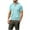 Sky Blue, variant on lmcalzta Mens Short Sleeve Hoodies Full Zip up Workout Running Athletic Jackets with Kanga Pockets