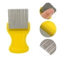thumbnail image 2 of Unique Bargains 1 Pc Durable Slim Waist Type Pet Grooming Brush for Pet 3.54"x1.89" Yellow, 2 of 5