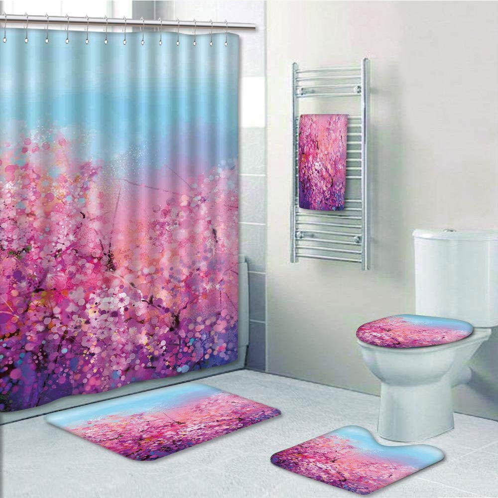 PRTAU Sakura Blossom Floral Beauty with Sky Japanese Cherry Spring