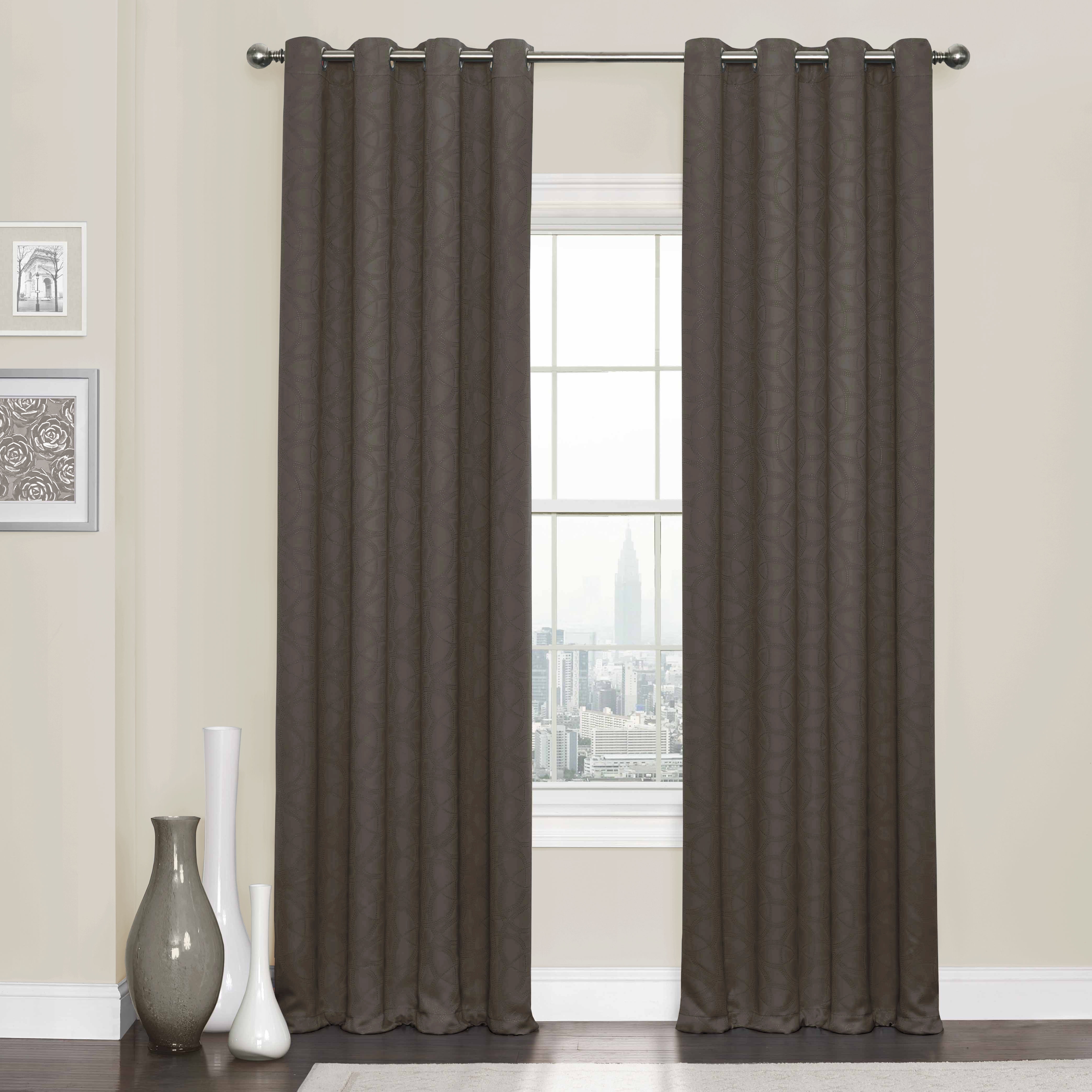 Eclipse Kingston Thermaweave Blackout Grommet Curtain Panel, Set of 2