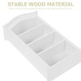 thumbnail image 5 of WASHWEPE Wooden Miniature Bookshelf Model White Storage Shelf 1Pack, 5 of 5