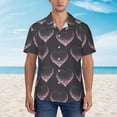 thumbnail image 2 of Fotbe pink hearts Camisa Hawaiana para Hombre Unisex – Camisa Casual de Verano con Botones de Manga Corta de Algodón y Lino,Large, 2 of 7