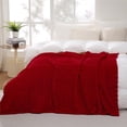thumbnail image 4 of Red Throw Blanket Lightweight 3D 60"50", 4 of 5