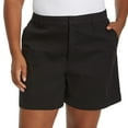thumbnail image 4 of Gloria Vanderbilt Women High Rise Cotton Chino Shorts (Black, 10), 4 of 6
