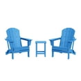 thumbnail image 5 of WestinTrends Malibu 3-Piece Plastic Patio Furniture Set with Side Table, Pacific Blue, 5 of 15