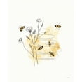 thumbnail image 3 of York, Leah 20x24 Black Modern Framed Museum Art Print Titled - Bees and Botanicals I, 3 of 5