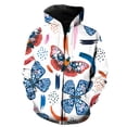 thumbnail image 1 of Sudadera con capucha y cremallera para hombre, diseño de mariposa de dibujos animados, unisex, de gran tamaño, con capucha, chaquetas, estampado 3D, para primavera y otoño., 1 of 6