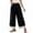 *1-Black, variant on VBVC Women's Ruffle Hem Wide Leg Cropped Pants, Elastic High Waist Palazzo Trousers For Women, Ladies' Comfy Summer Beach Sweatpants with Pockets,Light Blue,M-4XL