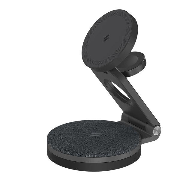 Cargador Inalámbrico Magnético ADAM Elements Mag 360 Qi2 Blanco Plegable para iPhone Series y Apple