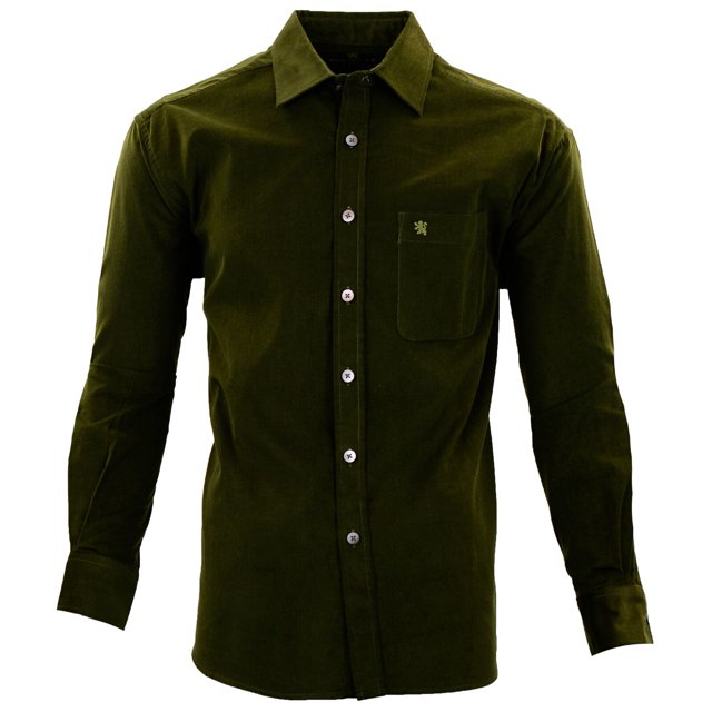 Manchester Camisa de Micropana Regular Fit Militar, M Manchester 49910N