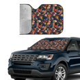 thumbnail image 3 of Kdxio Orchids Flowers Print Front Windshield Sun Shade,Folding Auto Sunshade for Car Truck SUV-, 3 of 7