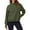Dark Green, variant on Women's Sweatshirt Long Sleeve Casual Comfort Loose Lightweight High Neck with Pocket Solid Color Fashion Top for Women Daily Wear,Dark Gray,S