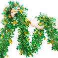 thumbnail image 1 of Trébol con purpurina para decoración de guirnaldas para el Día de San Patricio, 15 m, 1 of 6