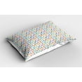 thumbnail image 2 of Ambesonne Autumn Pillow Sham 2 Pack, Colorful Various Leaf Types, 30"x20", Pale Blue Multicolor, 2 of 3