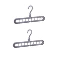 thumbnail image 1 of 2 perchas con 9 ranuras cerradas, perchas antideslizantes para trajes, perchas para ahorran espacio, perch plástico estándar perfecl Percha multifuncional, 1 of 8
