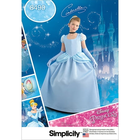 Simplicity Childs' Size 3-6 Disney Cinderella Costume Pattern, 1
