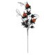 thumbnail image 1 of Ramo de calabazas decorativas con hojas de arce, decoración de árbol, flores realistas, ramo de calabazas de arce negro para decoración de festivales, color negro, 1 of 5