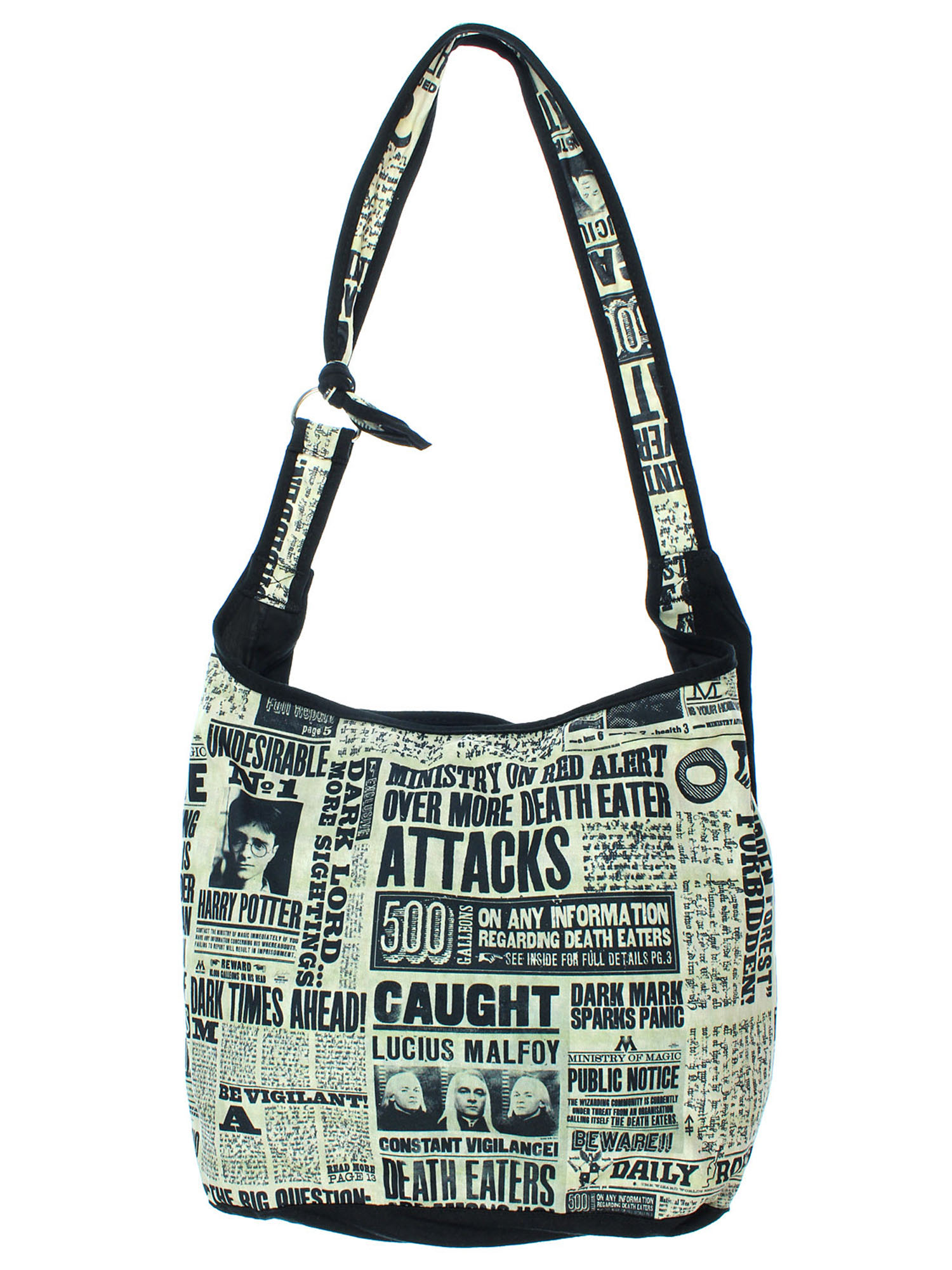 Hobo Handbag Harry Potter Daily Prophet Shoulder Hogwarts Crossbody Bag Purse