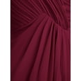 thumbnail image 7 of iEFiEL Women Ladies Chiffon One-shoulder Dress Long Evening Bridesmaid Prom Gown Dress, 7 of 7