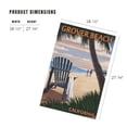 thumbnail image 4 of Lantern Press 1000 Piece Jigsaw Puzzle, Grover Beach, California, Beach Chair, 4 of 5