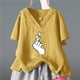 thumbnail image 2 of Tops estampados de manga corta de ocio con cuello en V de verano a la moda para mujer Fridja  zx3532, 2 of 4