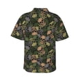 thumbnail image 3 of Goofa Camouflage Skulls Hawaiian Shirt for Men, Unisex Summer Beach Casual Short Sleeve Button Down Shirts,Aloha Tropical Floral print shirt-X-Large, 3 of 9