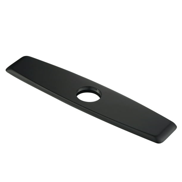 Deck Plate for Kitchen Faucet in Matte Black