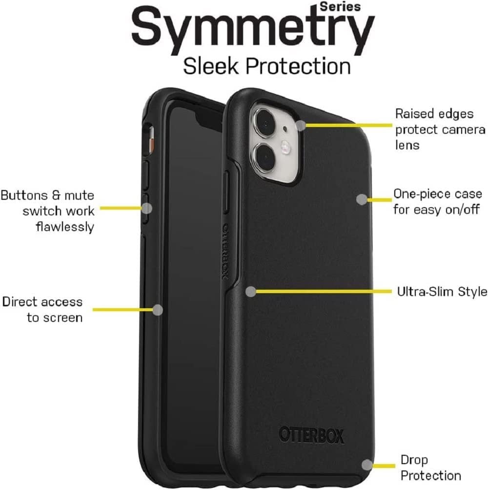 OtterBox Symmetry Series Case for iPhone 11 Only - Non-Retail Packaging - Aspen Gleam Citrus/Sunflower